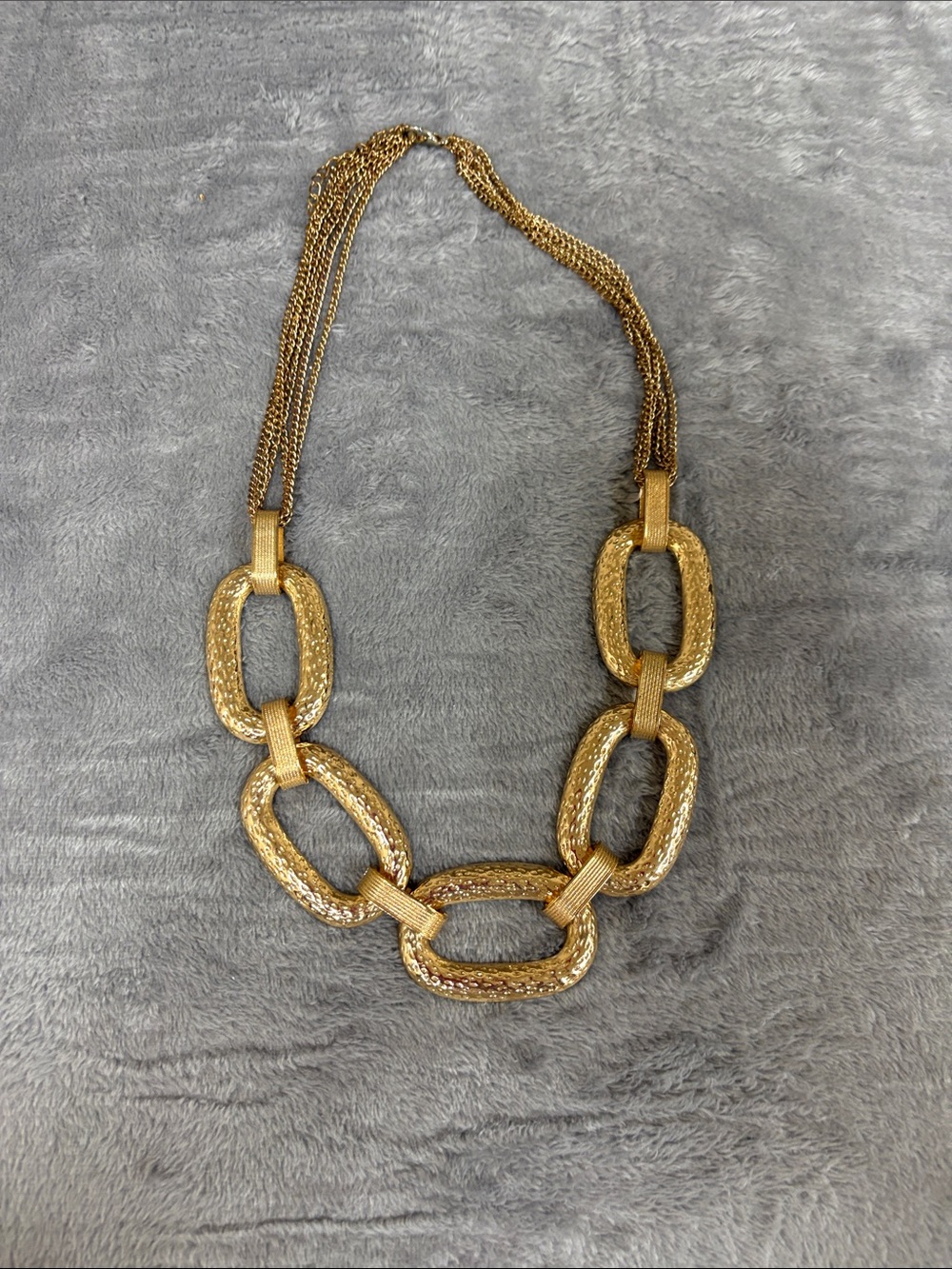 Gold Link Statement Necklace - Women Jewelry